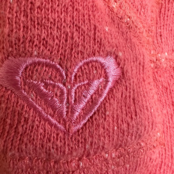 Roxy Pink Hoodie Sweatshirt Tribal Sun Graphic Pullover M Womens V Neck Y2K - Picture 6 of 7